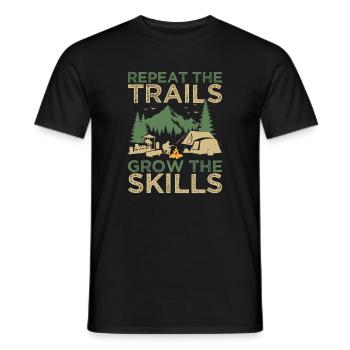 Girl Scout Leader Repeat The Trails Scout - Männer T-Shirt - Schwarz - Vorne - AI Model Male 178 light (178cm)