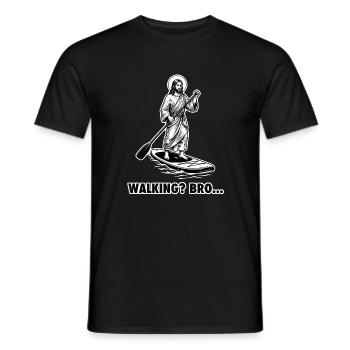 Stand Up Paddle - Marche ? Frérot... Mème de Jésus - T-shirt homme - noir - Devant - AI Model Male 178 light (178cm)