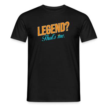 Légende ? C’est moi. – T-shirt streetwear premium - T-shirt homme - noir - Devant - AI Model Male 178 light (178cm)