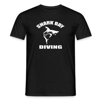 PLONGÉE À SHARK BAY - T-shirt homme - noir - Devant - AI Model Male 178 light (178cm)