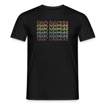 Tap Dance Pastell Regenbogen - Männer T-Shirt - Schwarz - Vorne - AI Model Male 178 light (178cm)