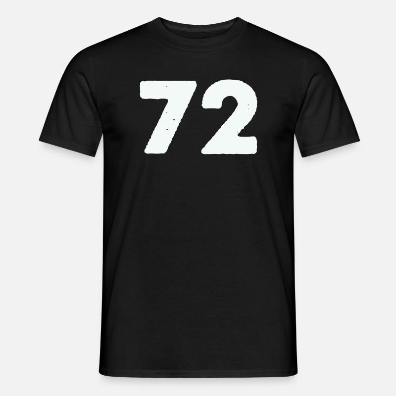 72 - Männer T-Shirt - Schwarz