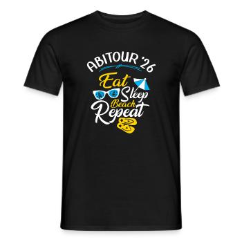 Abitur Tour 2026 Abitur Trip Célébration de la fête de l’Abitur - T-shirt homme - noir - Devant - AI Model Male 178 light (178cm)