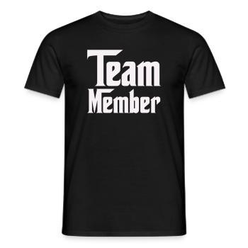 Team Member - Men's T-Shirt - black - Front - AI Model Male 178 light (178cm)