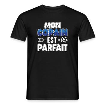 Mon Copain Est Parfait Cadeaux Pouron Cheri Humour - T-shirt homme - noir - Devant - AI Model Male 178 light (178cm)