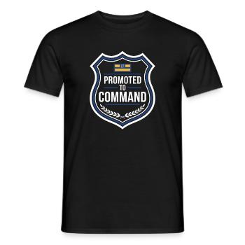 Polizeileutnant Polizeileutnant Dienstgrad Lt - Männer T-Shirt - Schwarz - Vorne - AI Model Male 178 light (178cm)