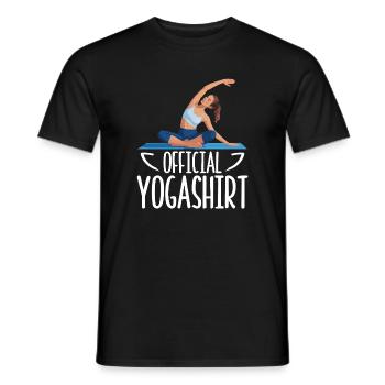 Yoga Meditation Training Yoga Lover Yoga Class - Men's T-Shirt - black - Front - AI Model Male 178 light (178cm)