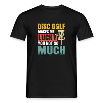 Disc Golf Gifts Disc Golf - Men's T-Shirt - black - Front - AI Model Male 178 light (178cm)