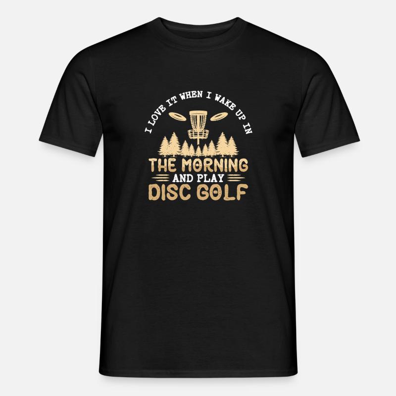 Disc Golf Geschenke Discgolf - Männer T-Shirt - Schwarz