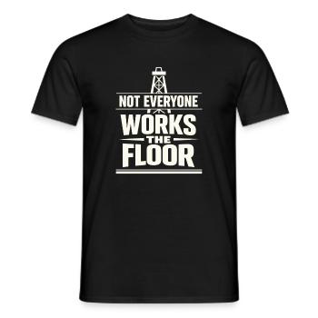 Surface de forage de forage offshore Surface de forage - T-shirt homme - noir - Devant - AI Model Male 178 light (178cm)