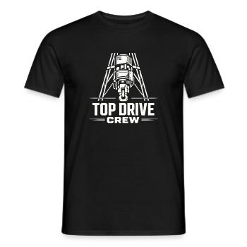 Surface de forage de forage offshore Surface de forage - T-shirt homme - noir - Devant - AI Model Male 178 light (178cm)