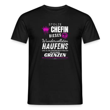 Stolze Chefin wundervoller Haufen Chefin Geschenke - T-shirt homme - noir - Devant - AI Model Male 178 light (178cm)