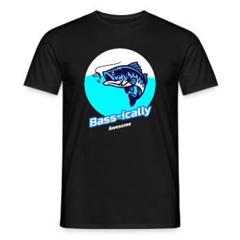 Bassmäßig großartig - Männer T-Shirt - Schwarz - Vorne - AI Model Male 178 light (178cm)