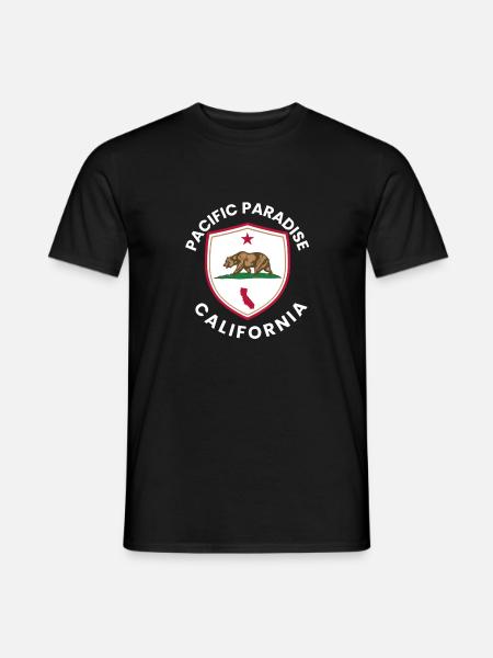 Pacific Paradise California - Men's T-Shirt - black