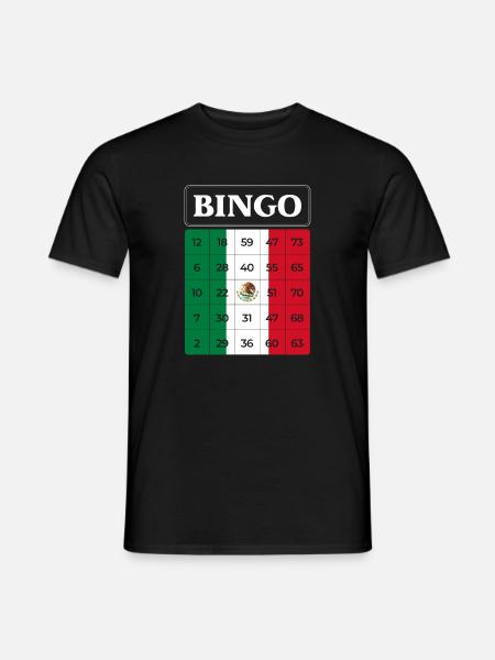 Bingo Player Bingo Mexico Theme Bingo - Men's T-Shirt - black