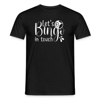 Joueur de bingo, laisse-toi toucher bingo - T-shirt homme - noir - Devant - AI Model Male 178 light (178cm)