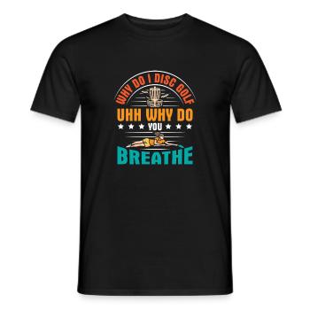 Disc Golf Gifts Disc Golf - Men's T-Shirt - black - Front - AI Model Male 178 light (178cm)