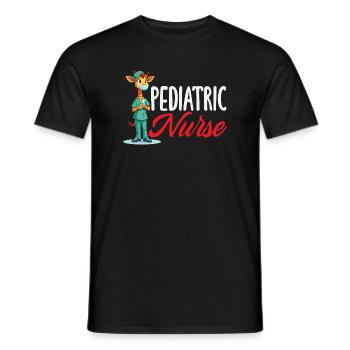 Infirmière pédiatrique Médecine de la girafe - T-shirt homme - noir - Devant - AI Model Male 178 light (178cm)