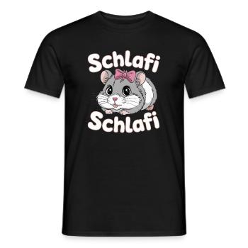 Schlafi Schlafi Hamster Design - Männer T-Shirt - Schwarz - Vorne - AI Model Male 178 light (178cm)