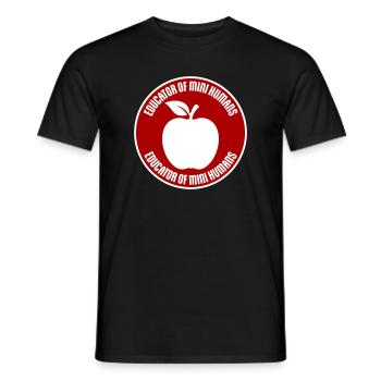 Educator Of Little Humans Teacher Funny Kids - Men's T-Shirt - black - Front - AI Model Male 178 light (178cm)