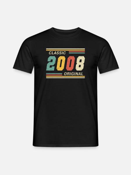 2008 - Classic original 18th Birthday - Men's T-Shirt - black
