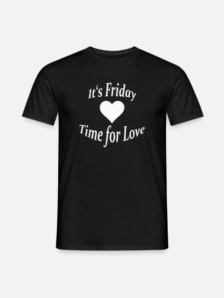 VENDREDI - TEMPS POUR L’AMOUR - T-shirt homme - noir