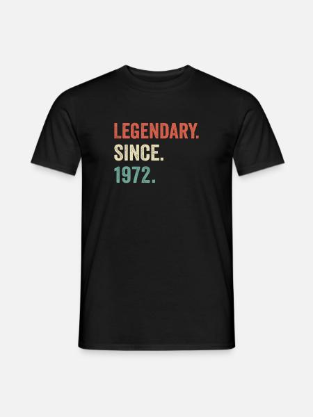 legendary since 1972 - Men's T-Shirt - black