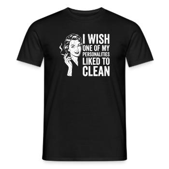 Haushalt Humor Shirt für Frauen - Männer T-Shirt - Schwarz - Vorne - AI Model Male 178 light (178cm)