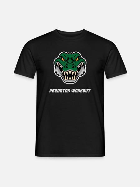Crocodile Workout – Hard Training & Combat Sports - Men's T-Shirt - black