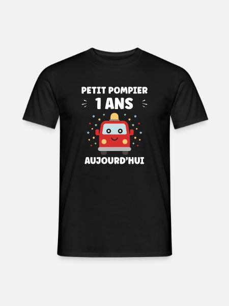 1 ans - T-shirt homme - noir