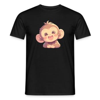 Macaque Macaque - Men's T-Shirt - black - Front - AI Model Male 178 light (178cm)