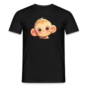 Macaque Macaque - Men's T-Shirt - black - Front - AI Model Male 178 light (178cm)