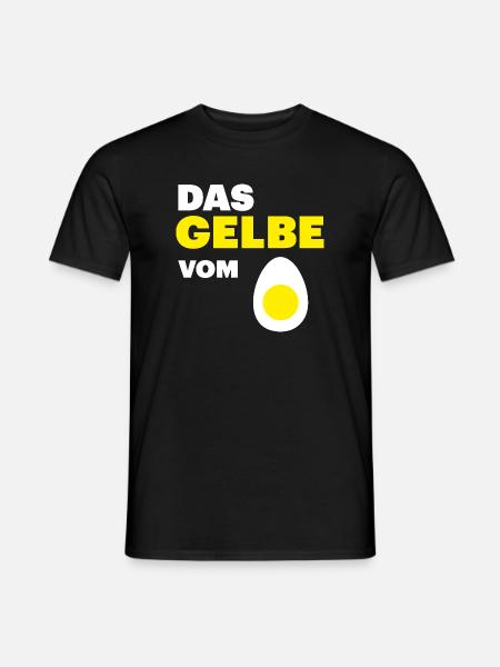 Hühner Fans - Hahn - Gockel - Eigelb - Männer T-Shirt - Schwarz