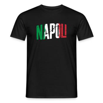 Napoli Italy Naples - Men's T-Shirt - black - Front - AI Model Male 178 light (178cm)