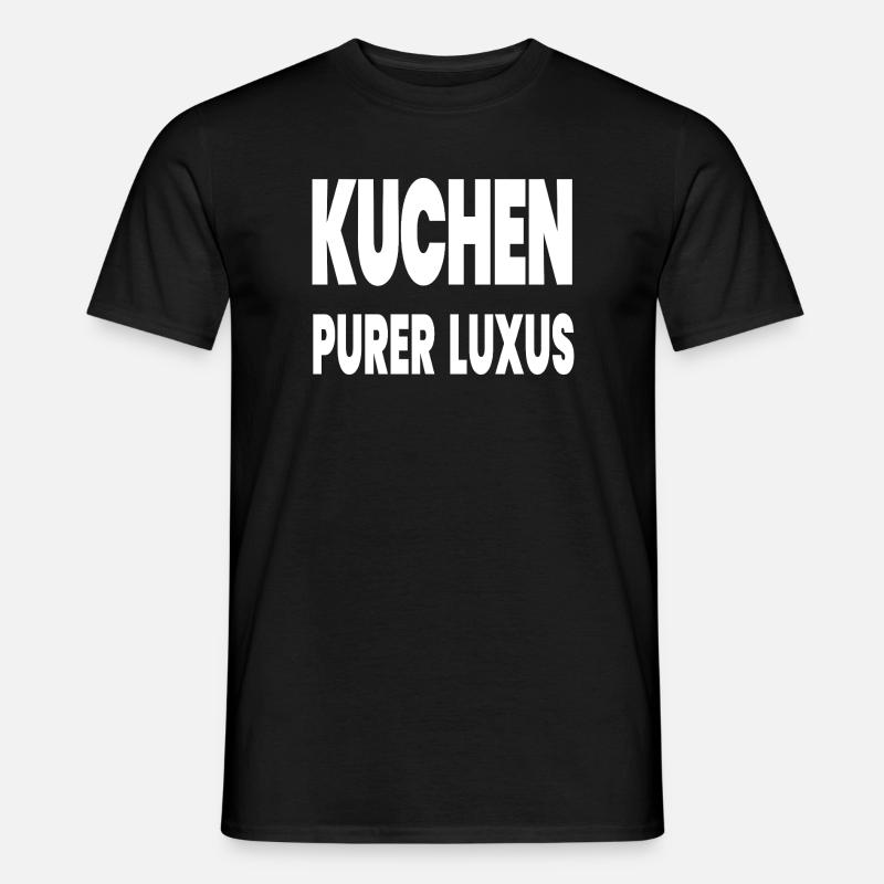 Kuchen - Männer T-Shirt - Schwarz
