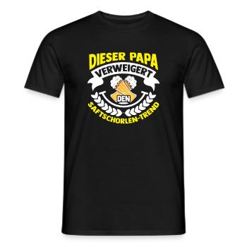 Beer Father Father's Day Dad - Men's T-Shirt - black - Front - AI Model Male 178 light (178cm)