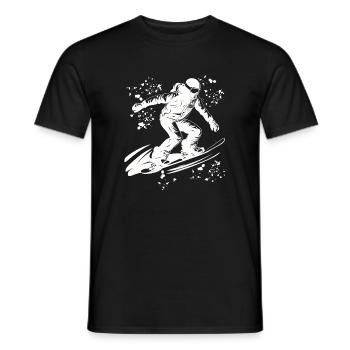 Snowboarder Snowboarding Snowboard - Men's T-Shirt - black - Front - AI Model Male 178 light (178cm)