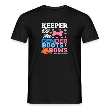 Guardian of Gender Boots or Bow - Men's T-Shirt - black - Front - AI Model Male 178 light (178cm)