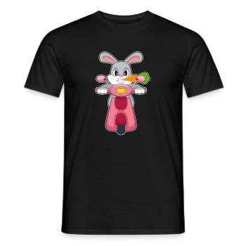 Hase Motorroller - Männer T-Shirt - Schwarz - Vorne - AI Model Male 178 light (178cm)