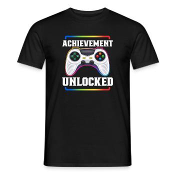 Gaming Gamer Video Games Controllers Gaming Gamers - Men's T-Shirt - black - Front - AI Model Male 178 light (178cm)