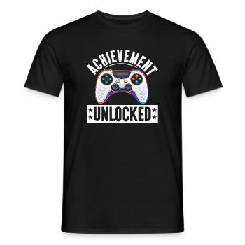 Gaming Gamer Video Games Controllers Gaming Gamers - Men's T-Shirt - black - Front - AI Model Male 178 light (178cm)