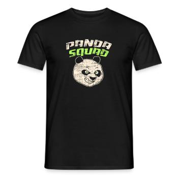 Panda Squad Shirt - Men's T-Shirt - black - Front - AI Model Male 178 light (178cm)