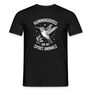 Hummingbird Sayings Hummingbird Funny Hummingbird Gift - Men's T-Shirt - black - Front - AI Model Male 178 light (178cm)
