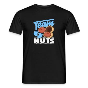 Team Nuts : Garçon Révélateur de Sexe Drôle - T-shirt homme - noir - Devant - AI Model Male 178 light (178cm)