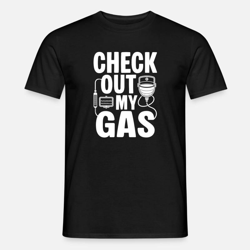 Anesthesiologist Check Out Anesthesia - Men’s T-shirt - black