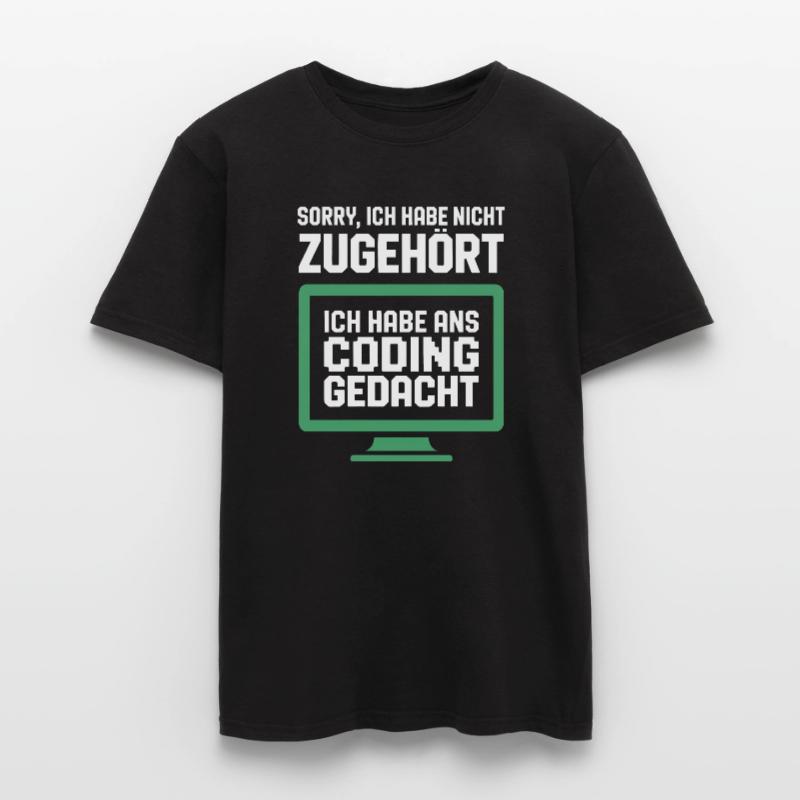 Pensée de codage à l’écran T-shirt homme