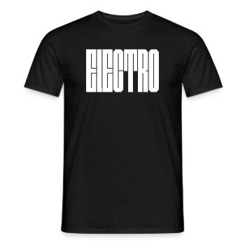Glyphes verticaux monochromes - T-shirt homme - noir - Devant - AI Model Male 178 light (178cm)