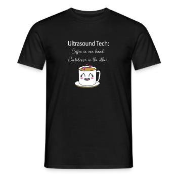 Technicien ultrasonique Technicien ultrasonore - T-shirt homme - noir - Devant - AI Model Male 178 light (178cm)
