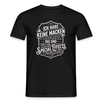 No quirks, special effects - Men's T-Shirt - black - Front - AI Model Male 178 light (178cm)