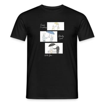 K-Drama Merchandise Koreanisches K-Pop Drama - Männer T-Shirt - Schwarz - Vorne - AI Model Male 178 light (178cm)